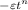 Mathematical equation: $^{-\varepsilon t^n}$