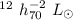Mathematical equation: $^{12}~h_{70}^{-2}~L_{\odot}$
