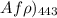 Mathematical equation: $Af\rho)_{443}$