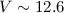 Mathematical equation: $V\sim12.6$