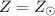Mathematical equation: $Z=Z_{\odot}$