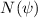 Mathematical equation: $N(\psi)$