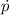 Mathematical equation: $\dot p$
