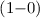 Mathematical equation: $(1{-}0)$