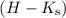 Mathematical equation: $(H-K_{\rm s})$