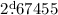 Mathematical equation: $2\fd67455$
