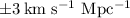 Mathematical equation: $\pm3\, {\rm km}~{\rm s^{-1}}~{\rm Mpc^{-1}}$