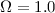 Mathematical equation: $\Omega=1.0$