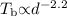 Mathematical equation: $T_{\rm b}{\propto}d^{-2.2}$