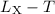 Mathematical equation: $L_{\rm X}-T$