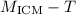 Mathematical equation: $M_{\rm ICM}-T$