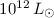 Mathematical equation: $10^{12}\,L_{\odot}$