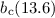 Mathematical equation: $b_\mathrm{c}(13.6)$