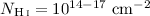 Mathematical equation: $N_\ion{H}{i} = 10^{14-17}~\mathrm{cm}^{-2}$