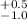Mathematical equation: $^{+0.5}_{-1.0}$