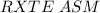 Mathematical equation: $RXTE \ ASM$