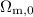 Mathematical equation: $\Omega_{\rm m,0}$