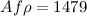Mathematical equation: $Af{\rho}=1479$