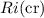 Mathematical equation: $Ri {\rm (cr)}$