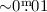 Mathematical equation: ${\sim}0\fm 01$