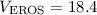 Mathematical equation: $V_{\rm EROS} = 18.4$