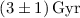 Mathematical equation: $\left(3 \pm 1 \right) \rm{Gyr}$