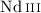 Mathematical equation: $\ion{Nd}{iii}$