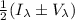 Mathematical equation: ${1\over2}(I_\lambda\pm V_\lambda)$