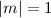 Mathematical equation: $|m|=1$