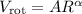 Mathematical equation: $V_{\rm rot}=AR^\alpha$