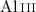 Mathematical equation: $\ion{Al}{iii}$