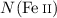 Mathematical equation: $N(\ion{Fe}{ii})$