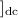 Mathematical equation: $]_{\rm dc}$