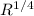 Mathematical equation: $R^{1/4}$