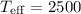 Mathematical equation: $T_{\rm eff} = 2500$