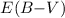Mathematical equation: $E(B{-}V)$