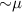 Mathematical equation: ${\sim} \mu$