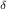 Mathematical equation: $_{\delta}$
