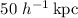 Mathematical equation: $50~h^{-1}\,{\rm kpc}$