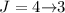 Mathematical equation: $J=4{\rightarrow}3$