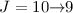 Mathematical equation: $J=10{\rightarrow}9$