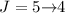 Mathematical equation: $J=5{\rightarrow}4$