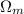 Mathematical equation: $\Omega_m$