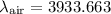 Mathematical equation: $\lambda_{\rm air}=3933.663$