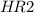 Mathematical equation: $H\!R2$