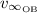 Mathematical equation: $v_{\infty_{\rm OB}}$