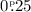 Mathematical equation: $0\fp25$