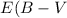 Mathematical equation: $E(B-V$