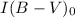 Mathematical equation: $I(B-V){_0}$