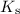 Mathematical equation: $ K_{\rm s}$